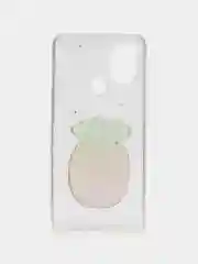 Бежевый чехол с принтом для Samsung A21s / Honor 9c