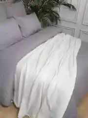 Плед 150x200 см на кровать плюшевый Велсофт