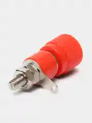 Гнездо Banana красный, монтаж на панель