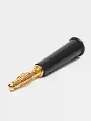Штекер Banana черный, 4 мм, под пайку