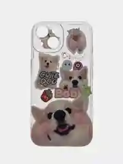 Бронзовый apple iPhone 15, Айфон 15 чехол матовый с обьемный с принтом для iPhone 15
