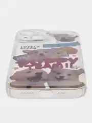 Горчичный apple iPhone 15, Айфон 15 чехол матовый с обьемный с принтом для iPhone 15