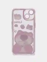Золотой apple iPhone 14, Айфон 14 чехол матовый с обьемный с принтом для iPhone 14