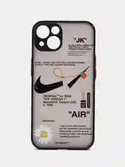Бежевый iphone 13, Айфон 13 чехол матовый с объёмный с принтом для iPhone 13