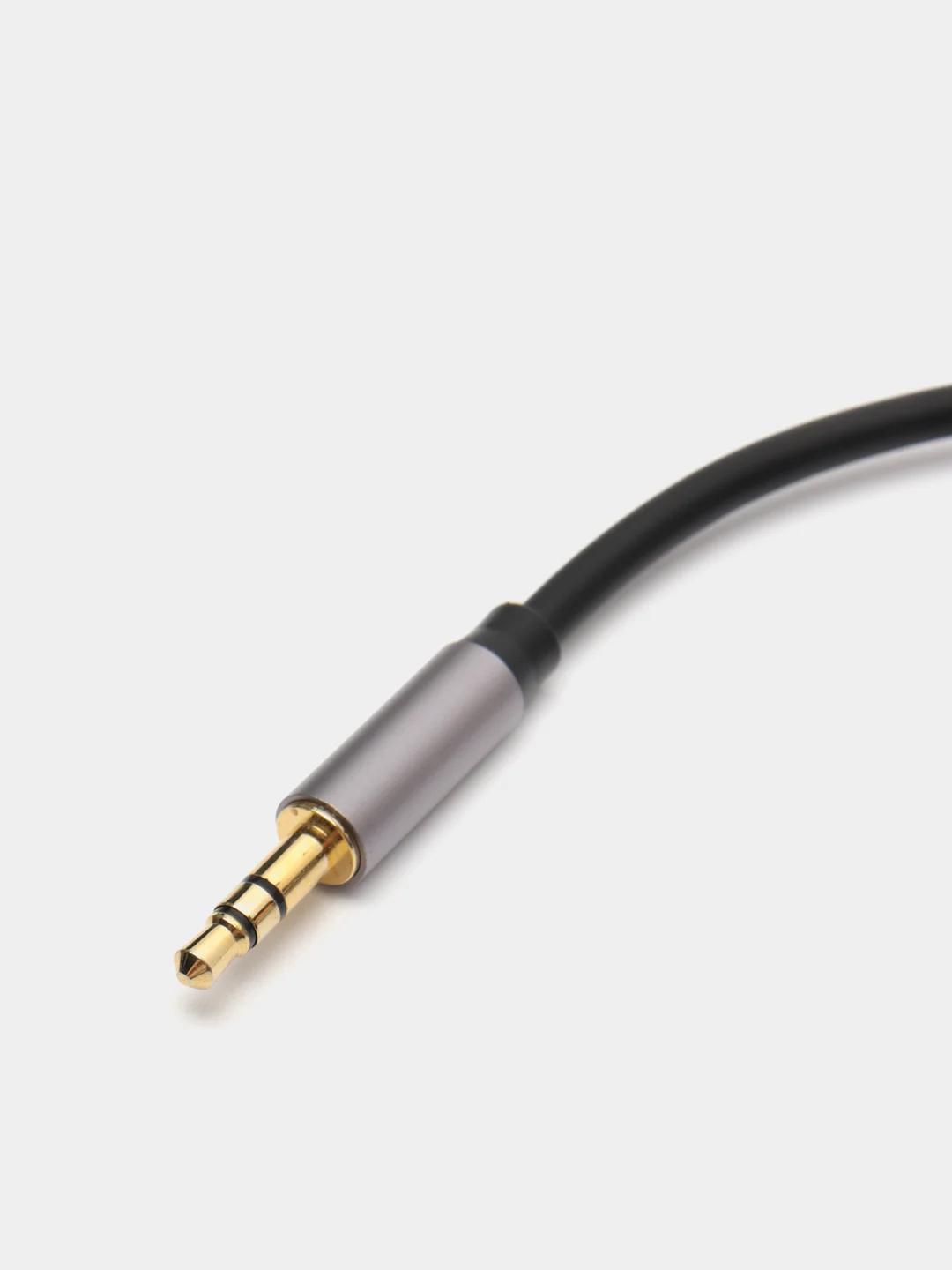Серый металлик аудио кабель AUX тюльпаны 3.5 мм RCA 2 (папа) - 3.5 Jack (папа), от 1м и до 20м