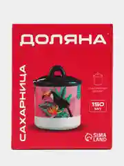 Сахарница с крышкой "Мрамор", 150 мл, цвет белый