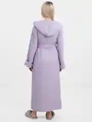 Сиреневый халат Бохо с капюшоном