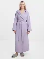 Сиреневый халат Бохо с капюшоном