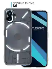 Прозрачный защитный чехол для Nothing Phone (2) силиконовый ROSCO прозрачный с бортиком защитой камер