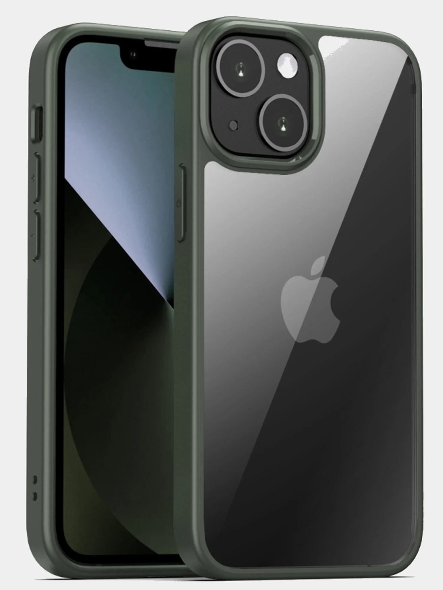 Прозрачный чехол для Apple IPhone 13 и 13 Mini / Айфон 13 и 13 Мини с силиконовым кантом