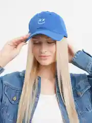 Синий бейсболка, кепка летняя женская, мужская, унисекс