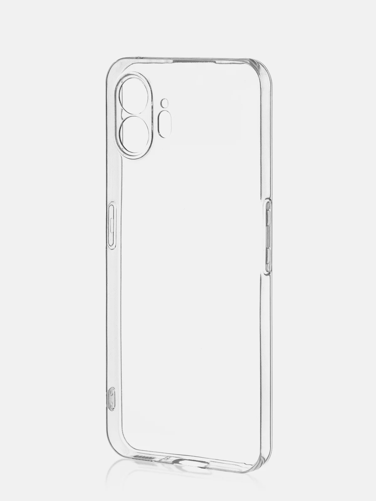Молочный защитный чехол для Nothing Phone (2) силиконовый ROSCO прозрачный с бортиком защитой камер