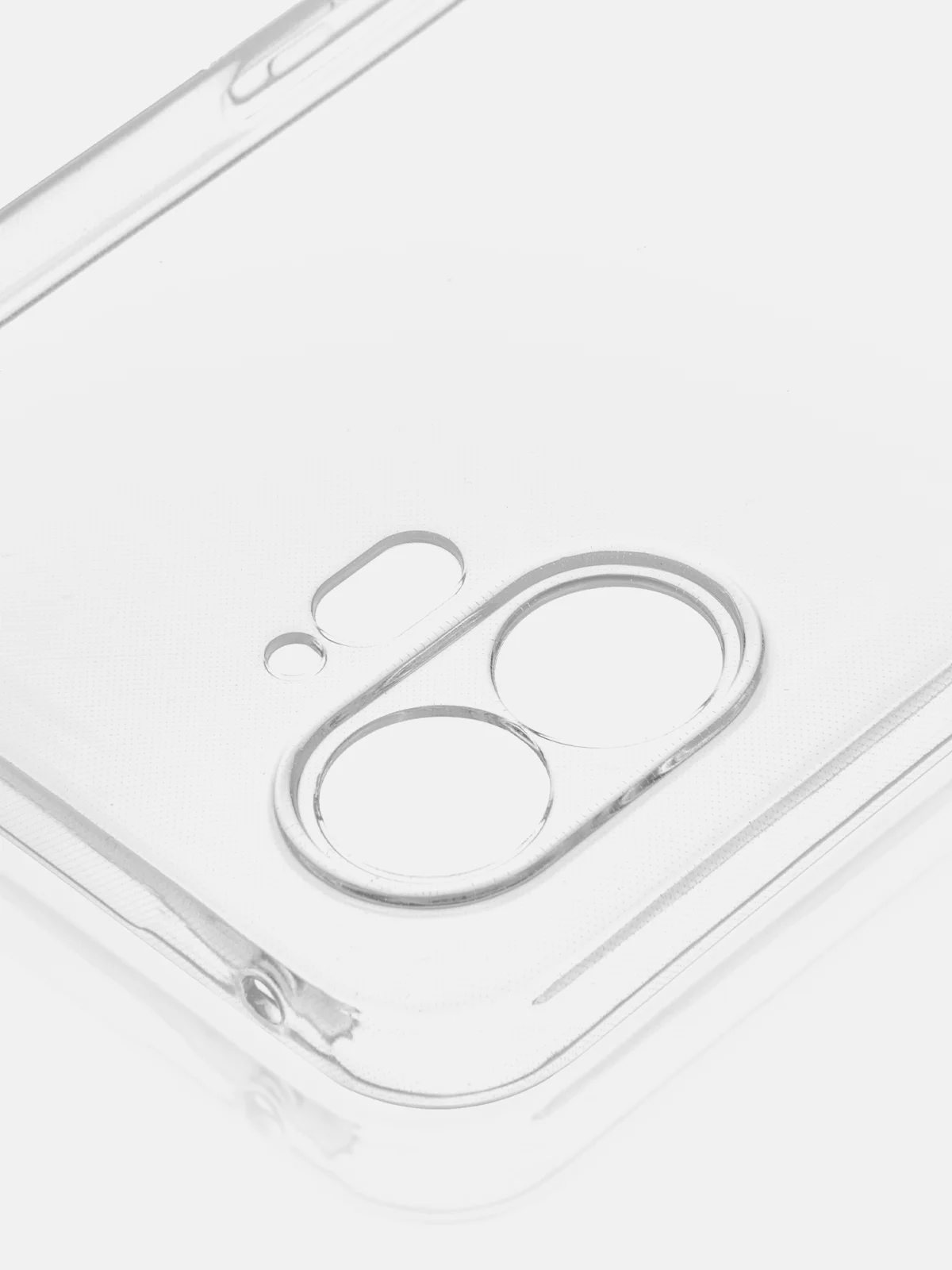 Молочный защитный чехол для Nothing Phone (2) силиконовый ROSCO прозрачный с бортиком защитой камер