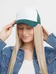 Лесной зеленый бейсболка кепка, женская, мужская, унисекс, с сеткой