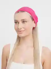Фуксия бандана на голову на резинке