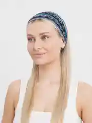 Синий летняя повязка на голову
