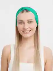 Оливковый повязка на голову женская, спортивная