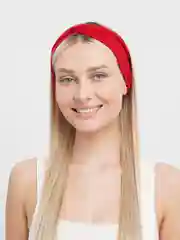 Бордовый повязка на голову женская, спортивная