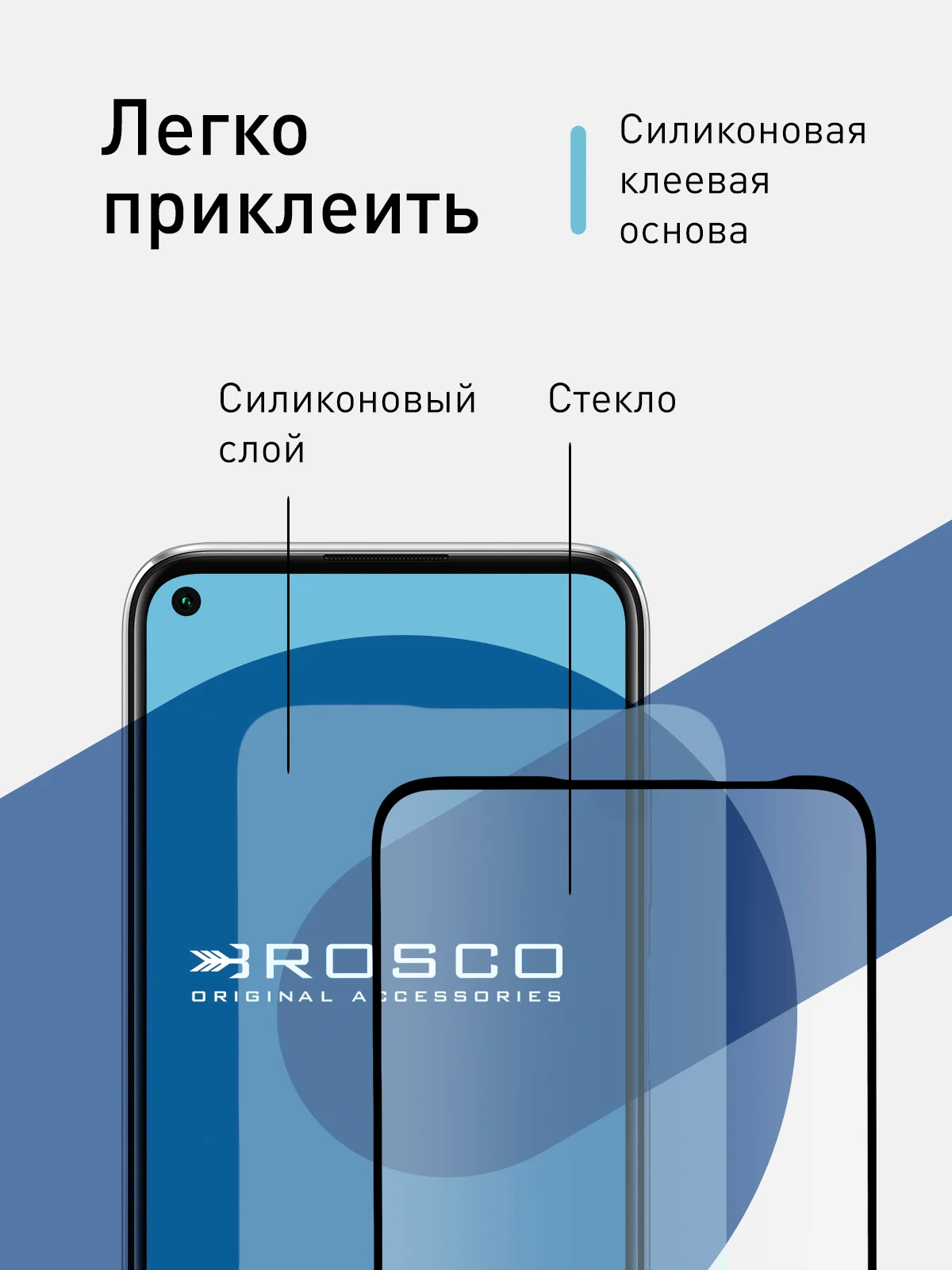 1-2 шт стекло для Huawei P40 lite защитное ROSCO с олеофобным покрытием и черной рамкой