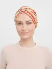 Желтый летний тюрбан в этническом стиле
