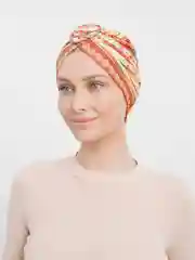 Желтый летний тюрбан в этническом стиле