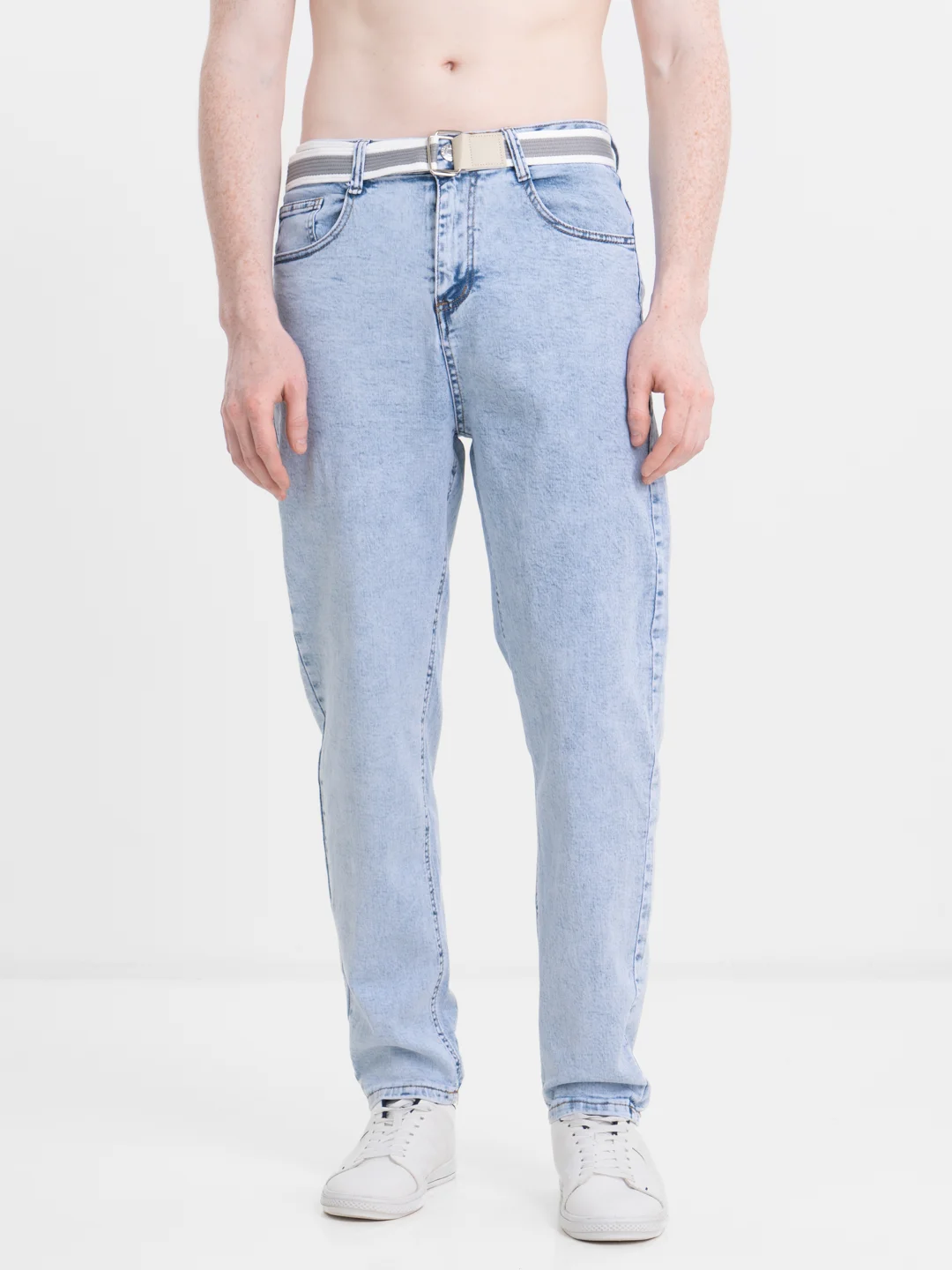 Светло-синий мужские джинсы бананы Levis/ джинсы мужские летние