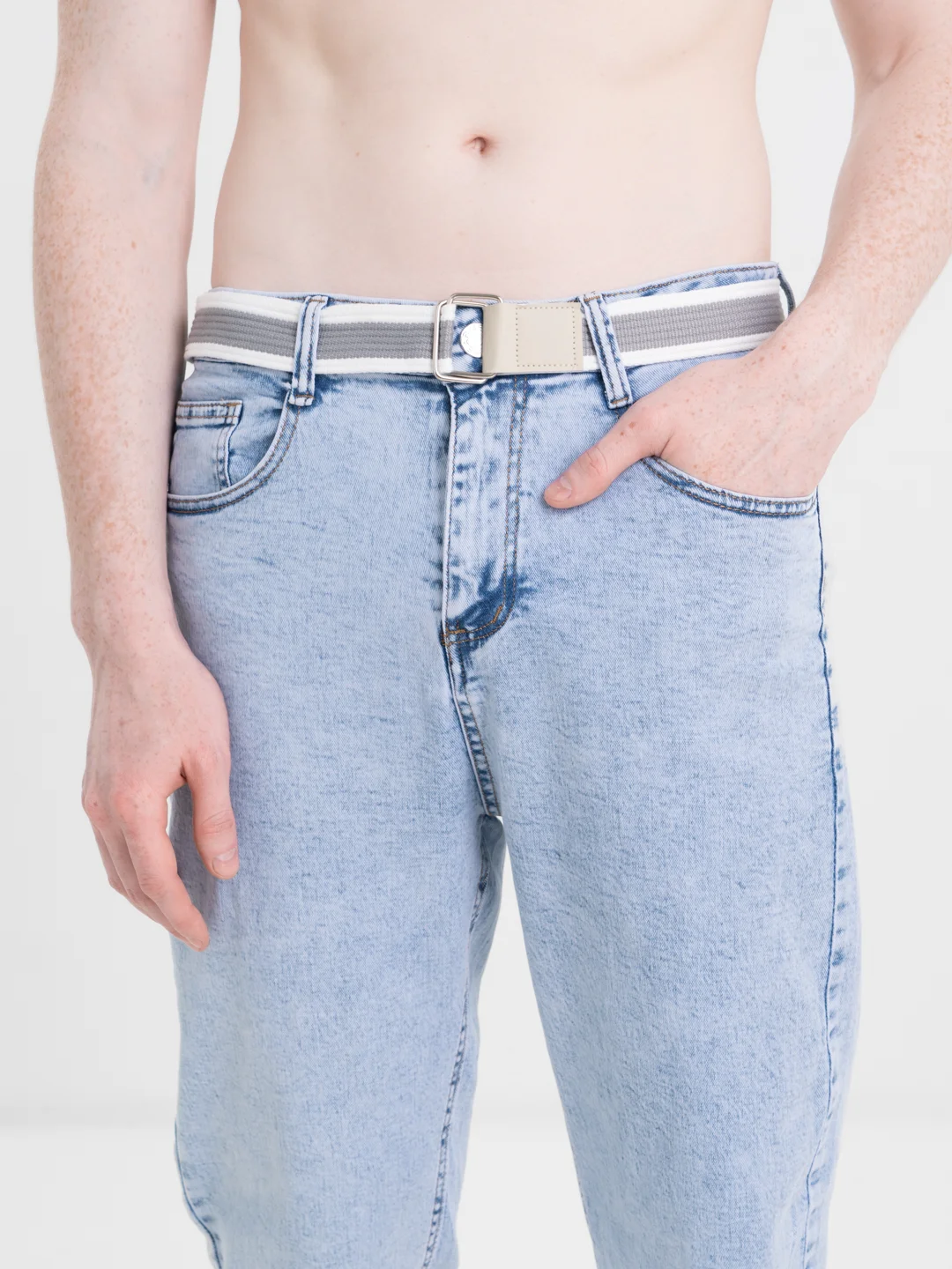 Светло-синий мужские джинсы бананы Levis/ джинсы мужские летние