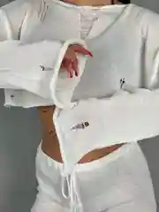 Белый шорты с топом, пляжный комплект, вязаный летний костюм на купальник