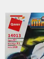 Белый конструктор гоночная машина QMAN Mine City