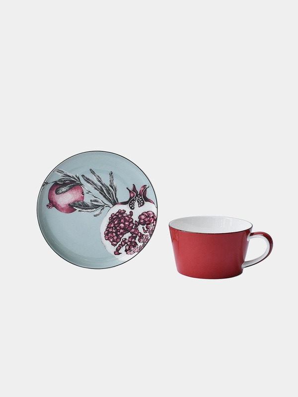 Набор чашка и блюдце TEA SET 1 BLU