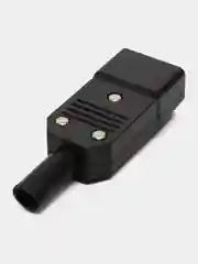 Вилка сетевая "3 PIN" пластик на кабель 250V 10A, Pro Legend
