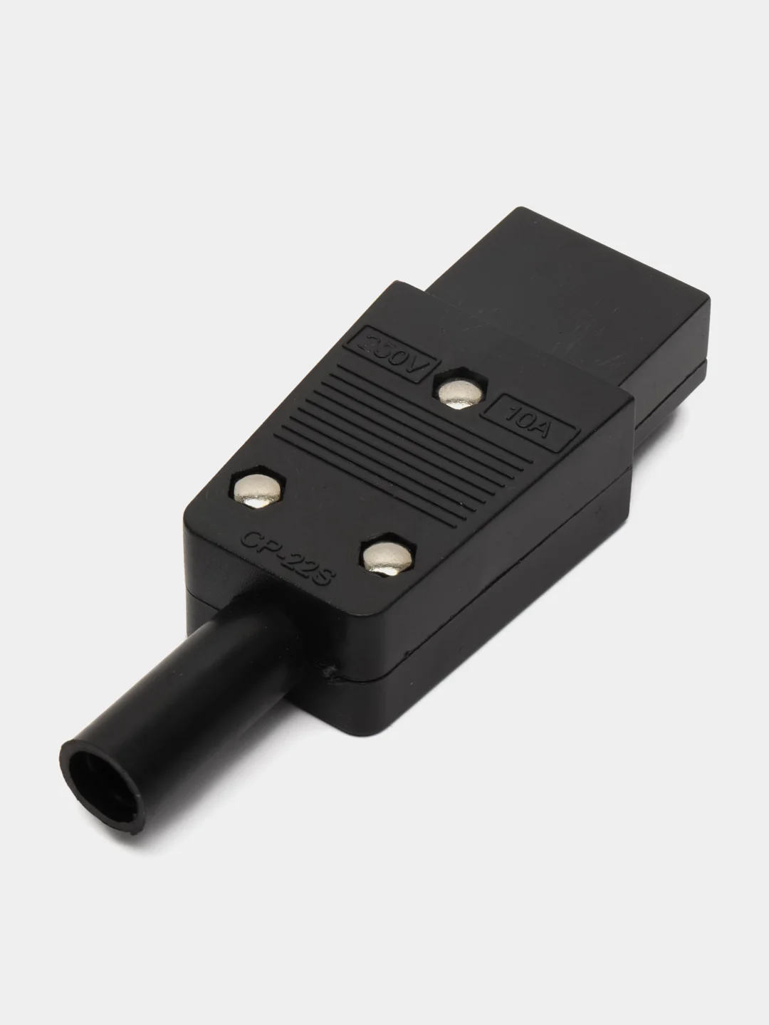 Гнездо сетевое "3 PIN" пластик на кабель 250V 10A, Pro Legend