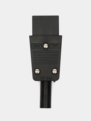 Гнездо сетевое "3 PIN" пластик на кабель 250V 10A, Pro Legend