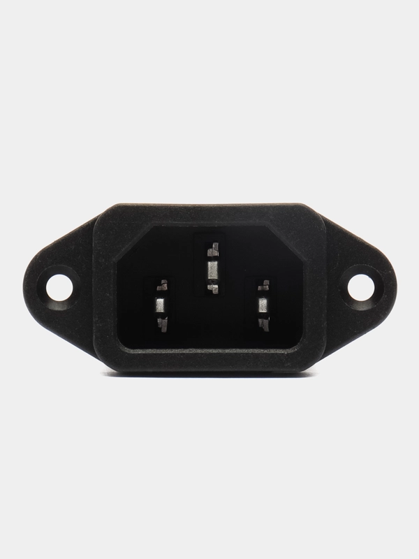 Вилка сетевая "3 PIN" пластик на корпус 250V 10A, Pro Legend
