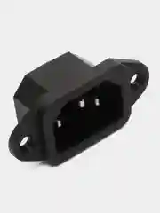 Вилка сетевая "3 PIN" пластик на корпус 250V 10A, Pro Legend