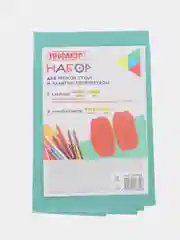 Клеёнка, подложка настольная для труда и твочества детская Пифагор, с нарукавниками 227059
