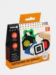 Зеленый развивающие чёрно-белые карточки на кольце Животные по методике Г. Домана
