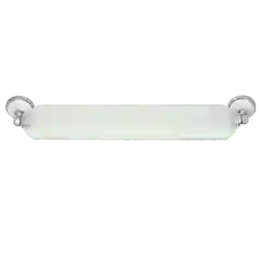 2552.381 Полка стеклянная Solinne, B-51111, хром, стекло-сатин, Коллекция Blanco