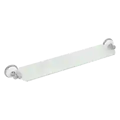 Хром 2552.381 Полка стеклянная Solinne, B-51111, хром, стекло-сатин, Коллекция Blanco