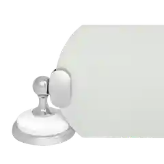 Хром 2552.381 Полка стеклянная Solinne, B-51111, хром, стекло-сатин, Коллекция Blanco