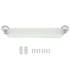 Хром 2552.381 Полка стеклянная Solinne, B-51111, хром, стекло-сатин, Коллекция Blanco