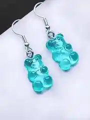 Розовый серьги мишки гамми мармеладные медвежата
