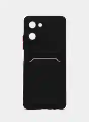 Черный чехол Realme 10 Pro 5G, Реалми 10 Про 5 Джи, с карманом для карт