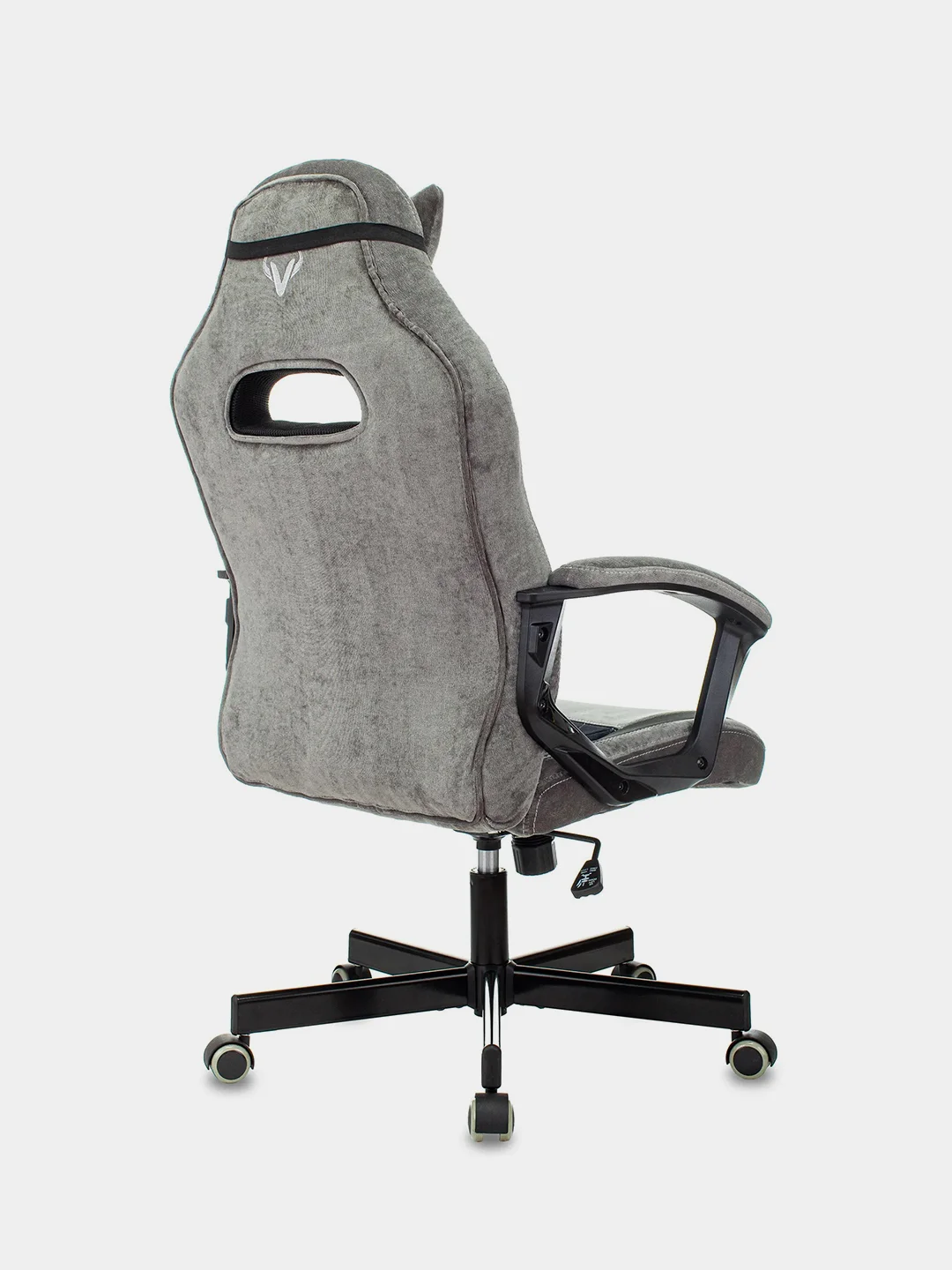 Серый компьютерное геймерское кресло Zombie VIKING 6 KNIGHT Fabric