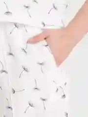 Молочный костюм, комплект женский в пижамном стиле, из муслина