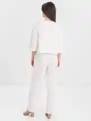 Белый костюм, комплект женский в пижамном стиле, из муслина