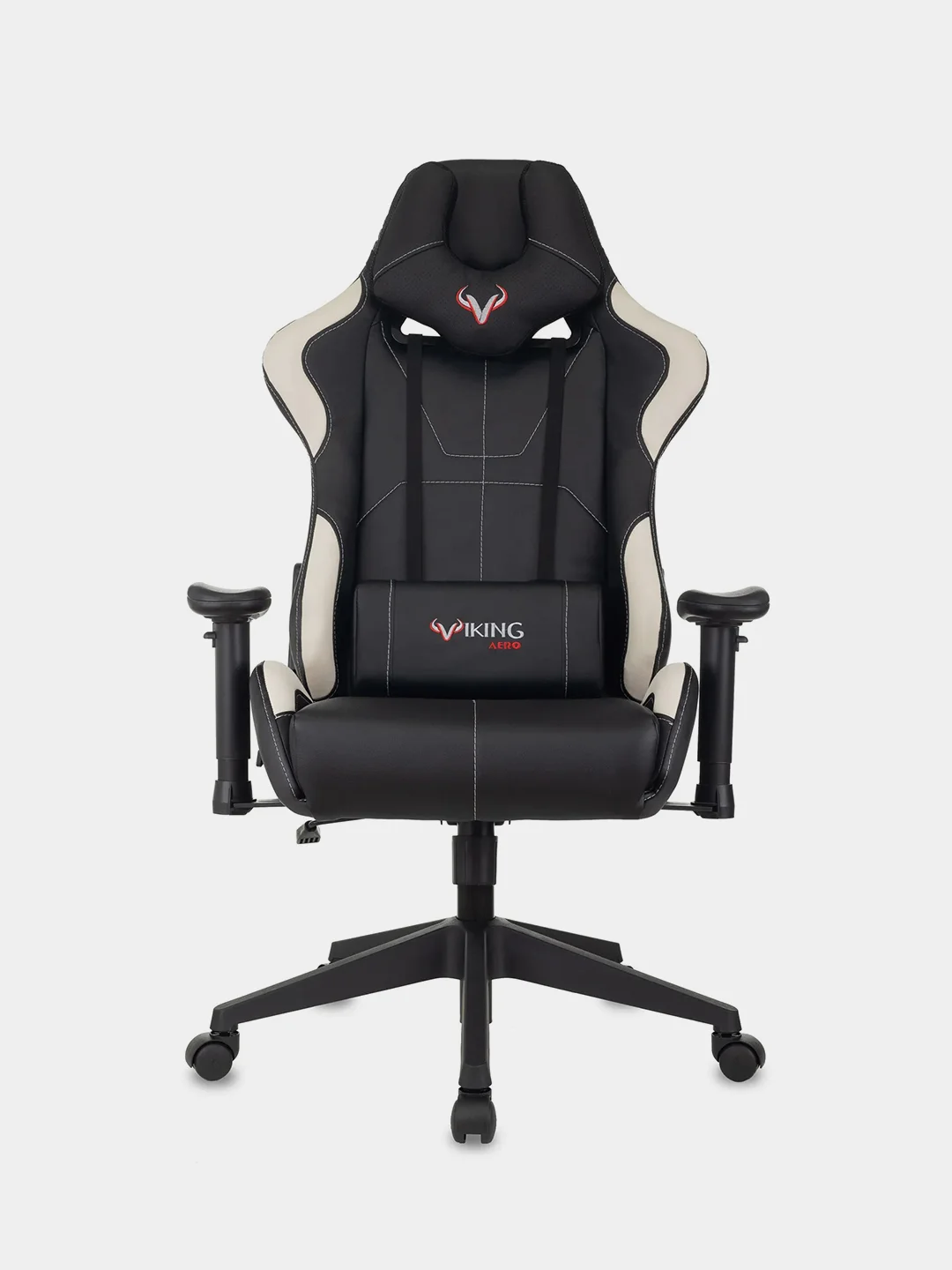 Белый компьютерное игровое геймерское кресло Zombie  VIKING 5 AERO