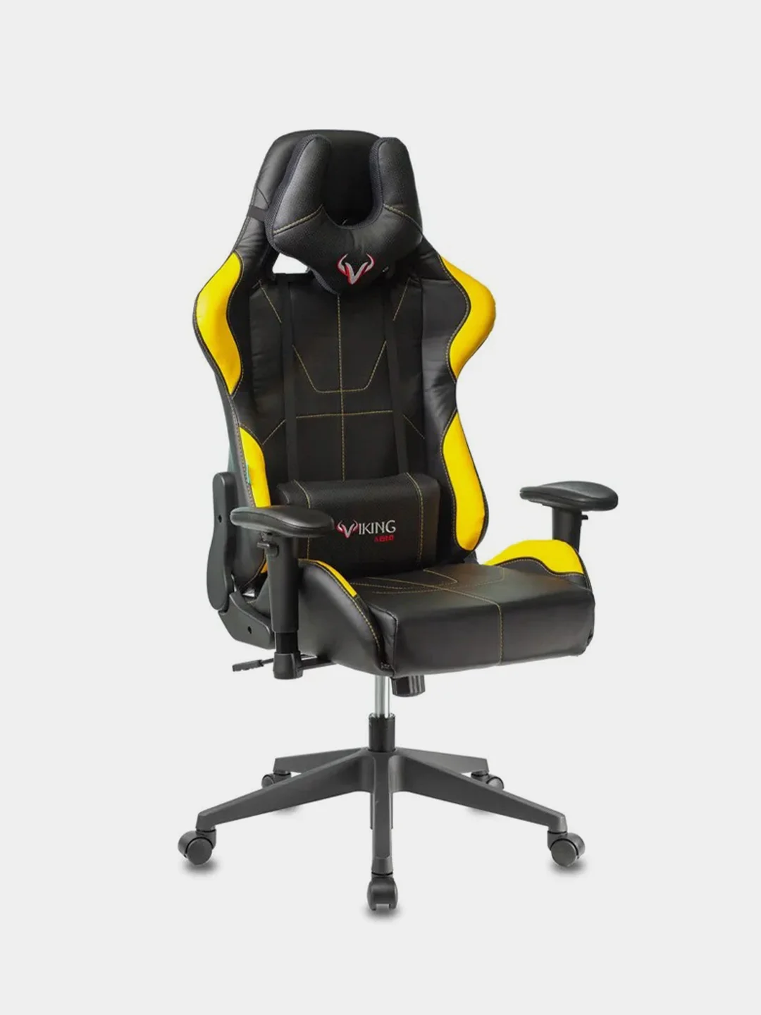 Желтый компьютерное игровое геймерское кресло Zombie  VIKING 5 AERO