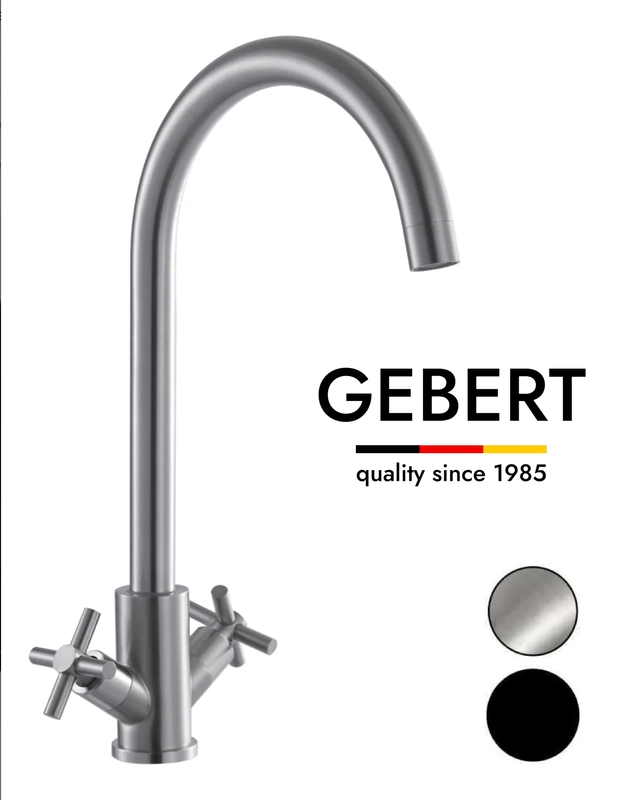 GEBERT GB14028 LOFT X cмеситель для кухни, высокий излив, нержавеющая сталь