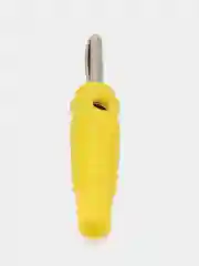 Штекер Banana желтый, винтовое крепление